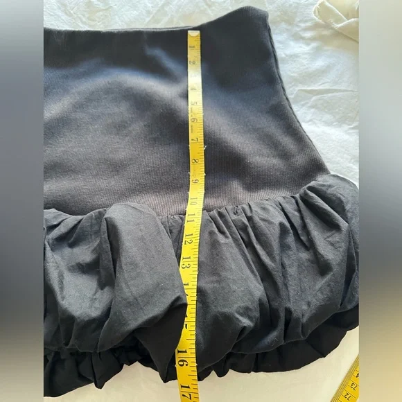 Anthropologie black bubble hem mini skirt, NWT size XL - Picture 12 of 12